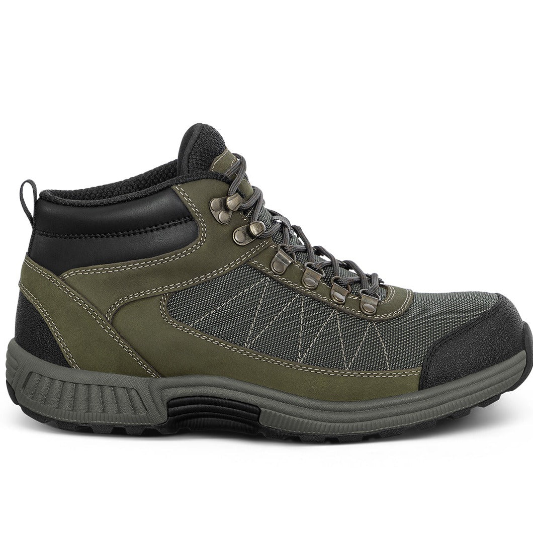Orthofeet Vito Men's Shoe - Dark Olive