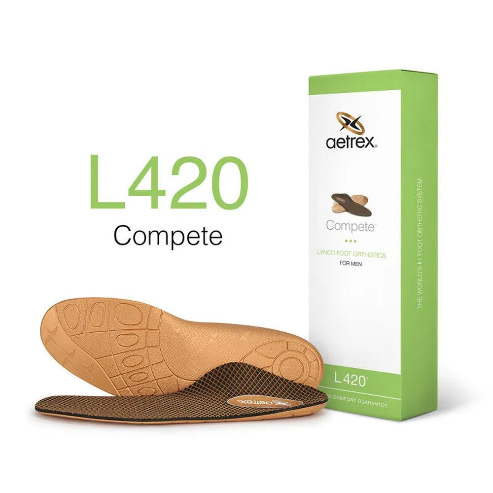 Aetrex Compete Posted Ortho Orthotic Insole - Copper