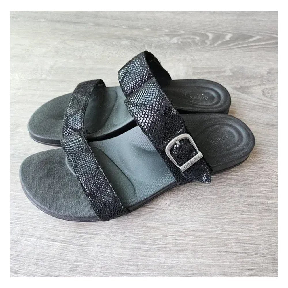 Aetrex Mimi Black Women's Sandal - Black
