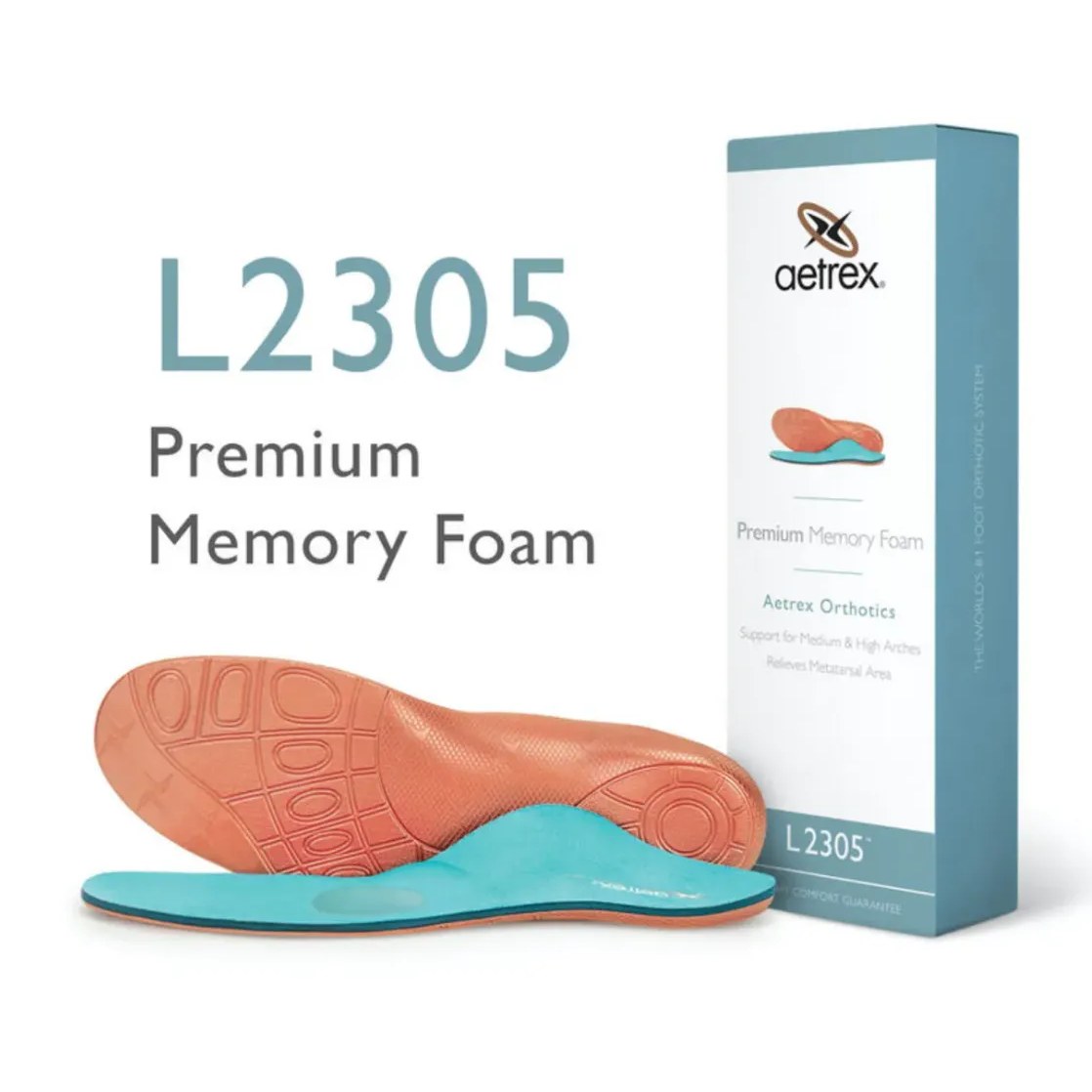 Aetrex Premium MF w/ Met Men's Orthotic Insole - Copper