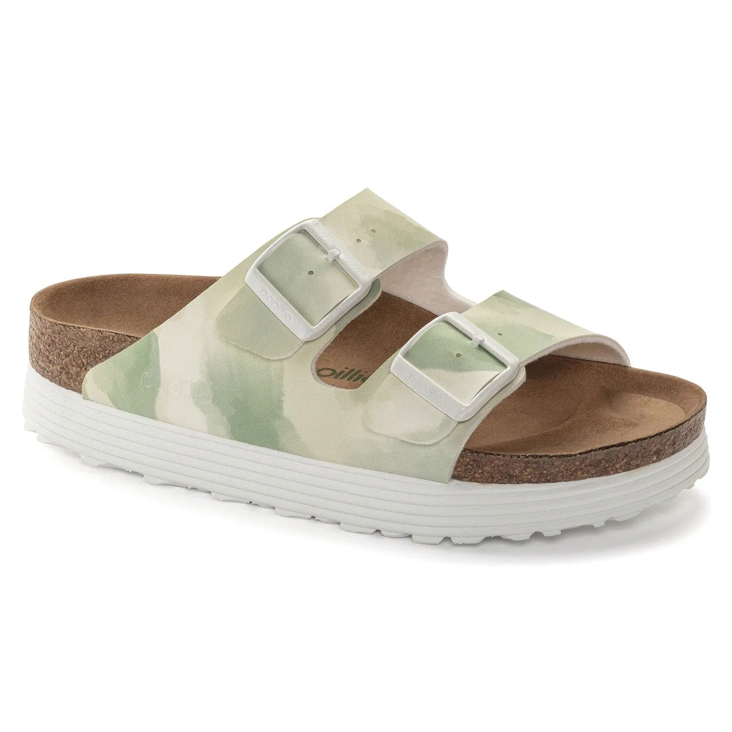 Birkenstock Arizona Grooved PAP Women's Sandal - Watercolor Khaki