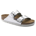 Birkenstock Arizona SF Leather Sandal - Metallic Silver