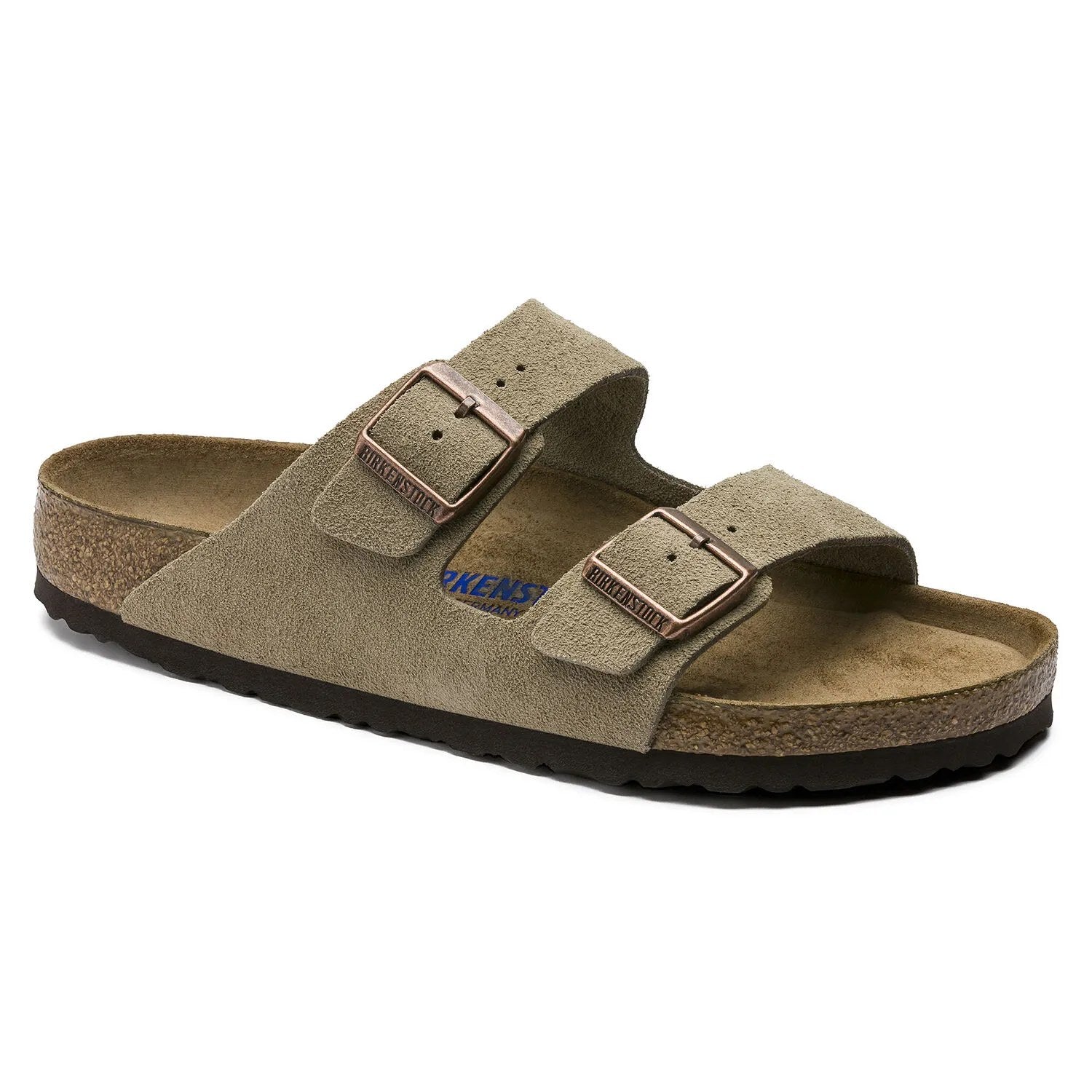 Birkenstock Arizona Suede Narrow Sandal - Taupe