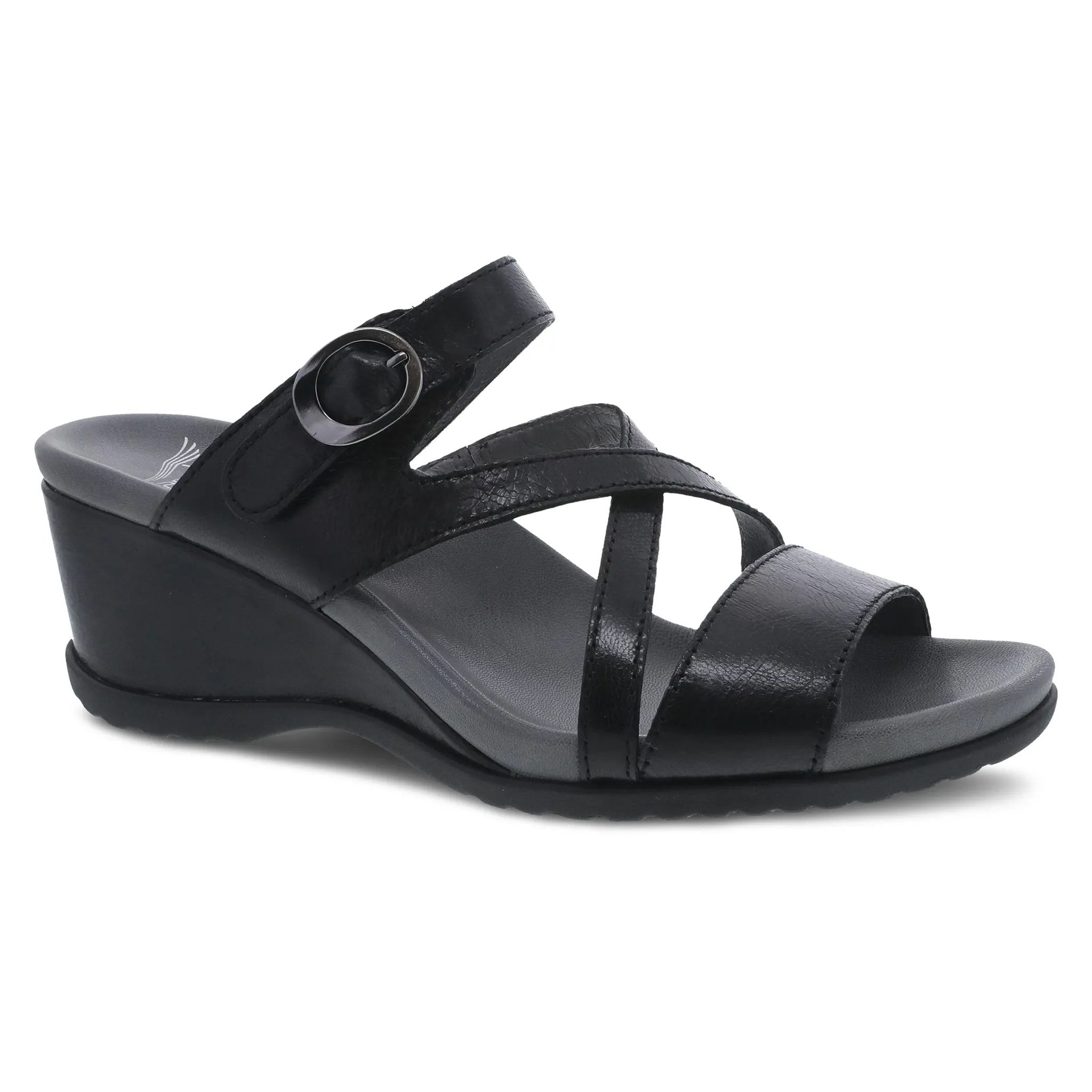 Dansko Ana Glazed Women's Sandal - Black