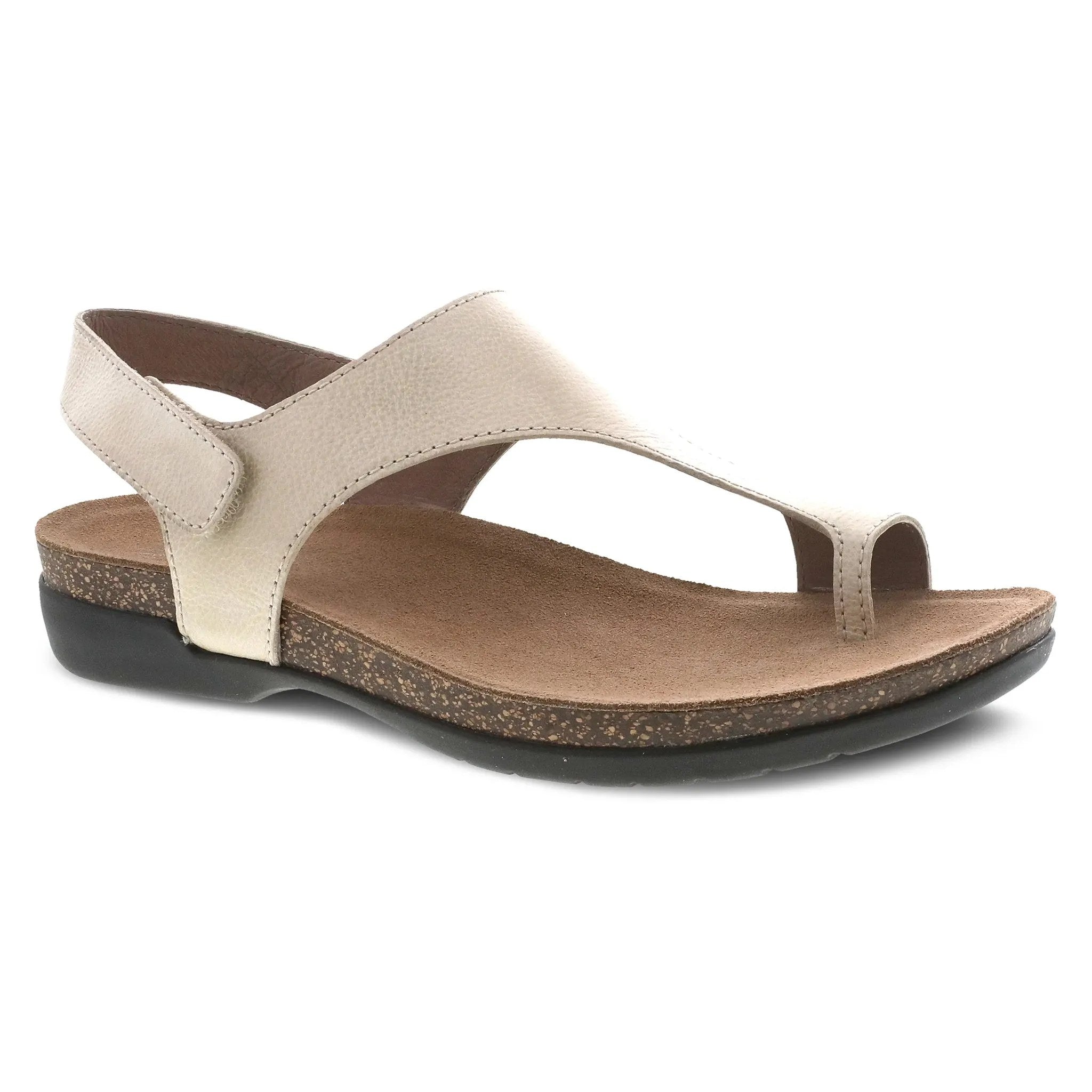 Dansko Reece Waxy Burnished Women's Sandal - Linen