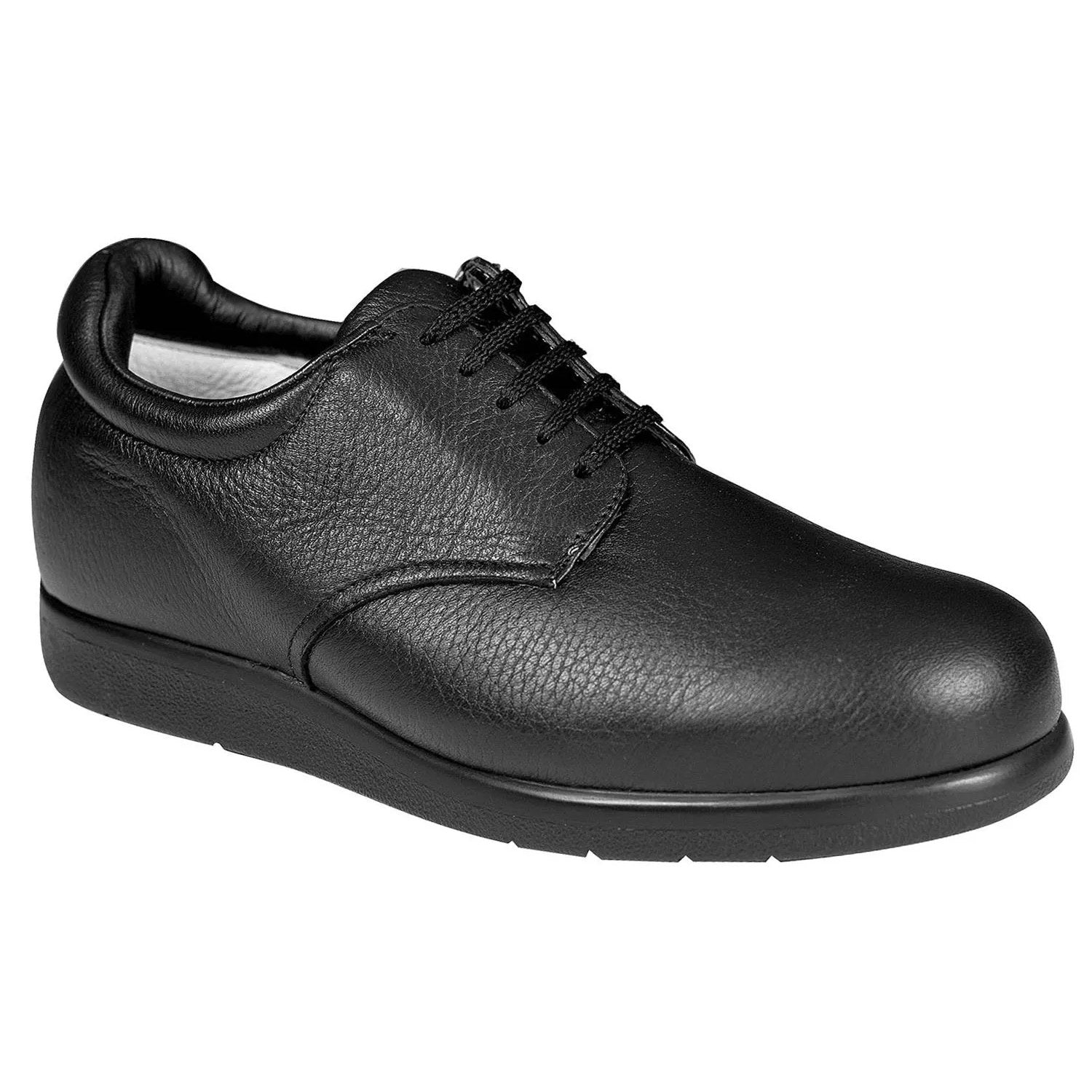 Drew Doubler Men's Casual Shoe - Black Soft Pebbled