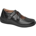 Drew Orchid Calf Velcro Women's Shoe - Black