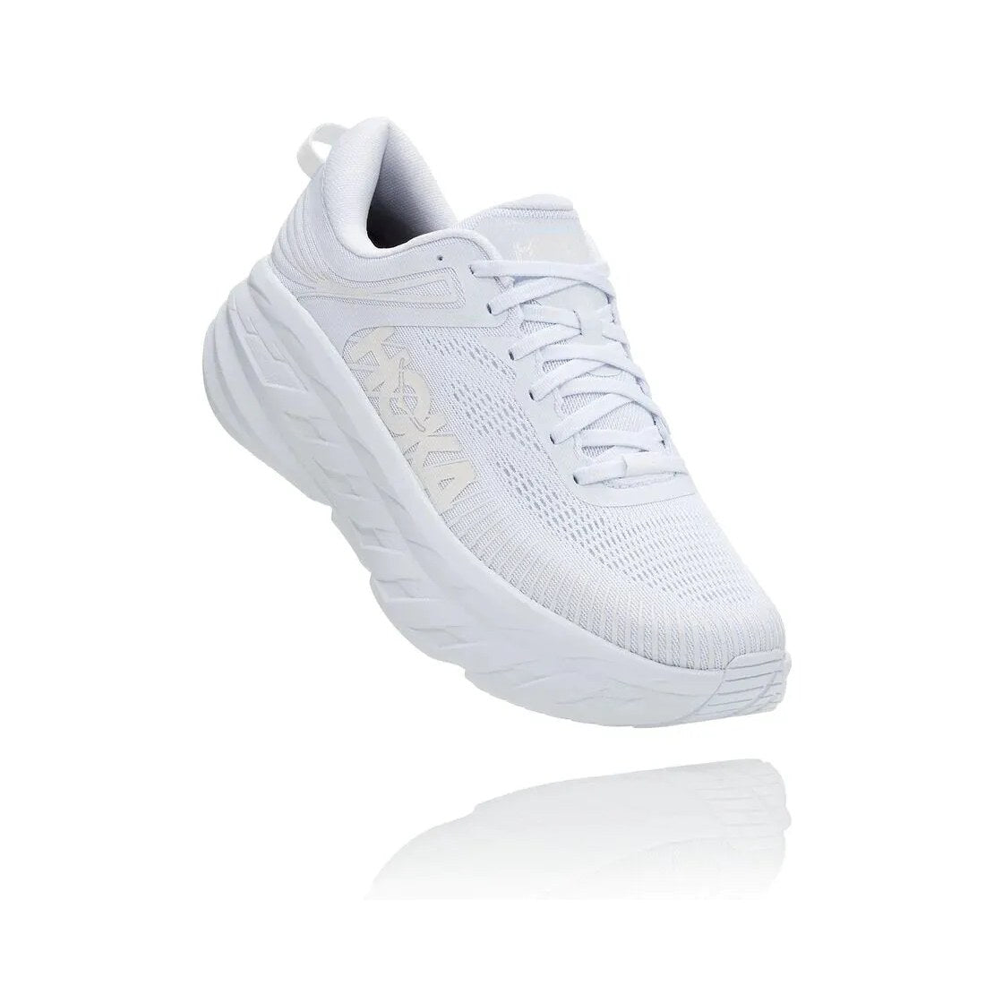 Hoka Bondi 7 Women's Running Shoe - White /White