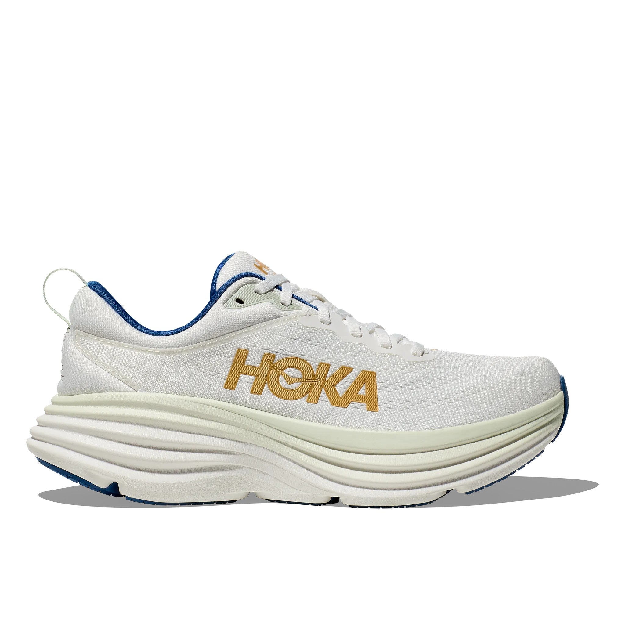 Hoka Bondi 8 Men's Running Shoe - Frost/Gold