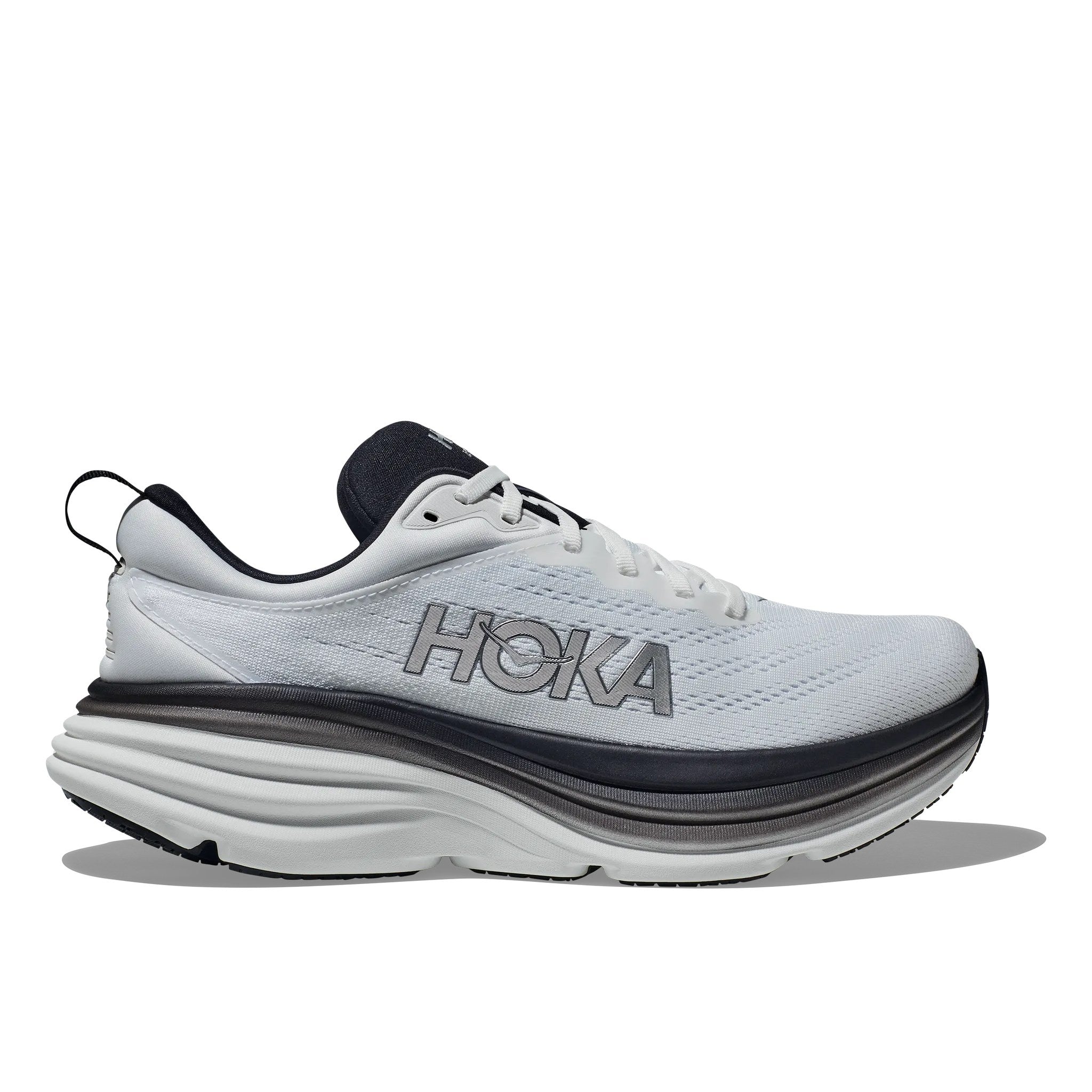 Hoka Bondi 8 Men's Running Shoe - White/Black