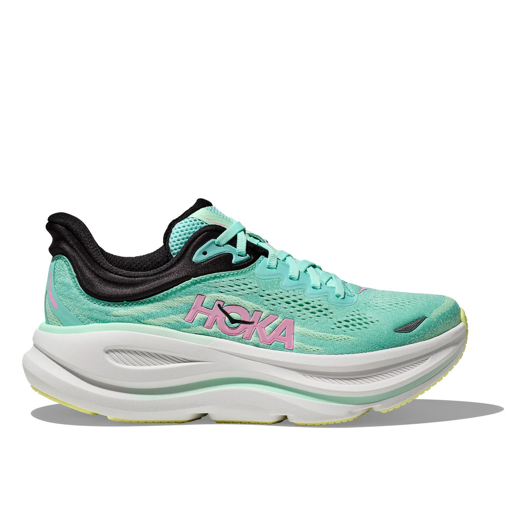 Hoka Bondi 9 Men's (Wide) Running Shoe - Blue Spark/ Mint Fluorite