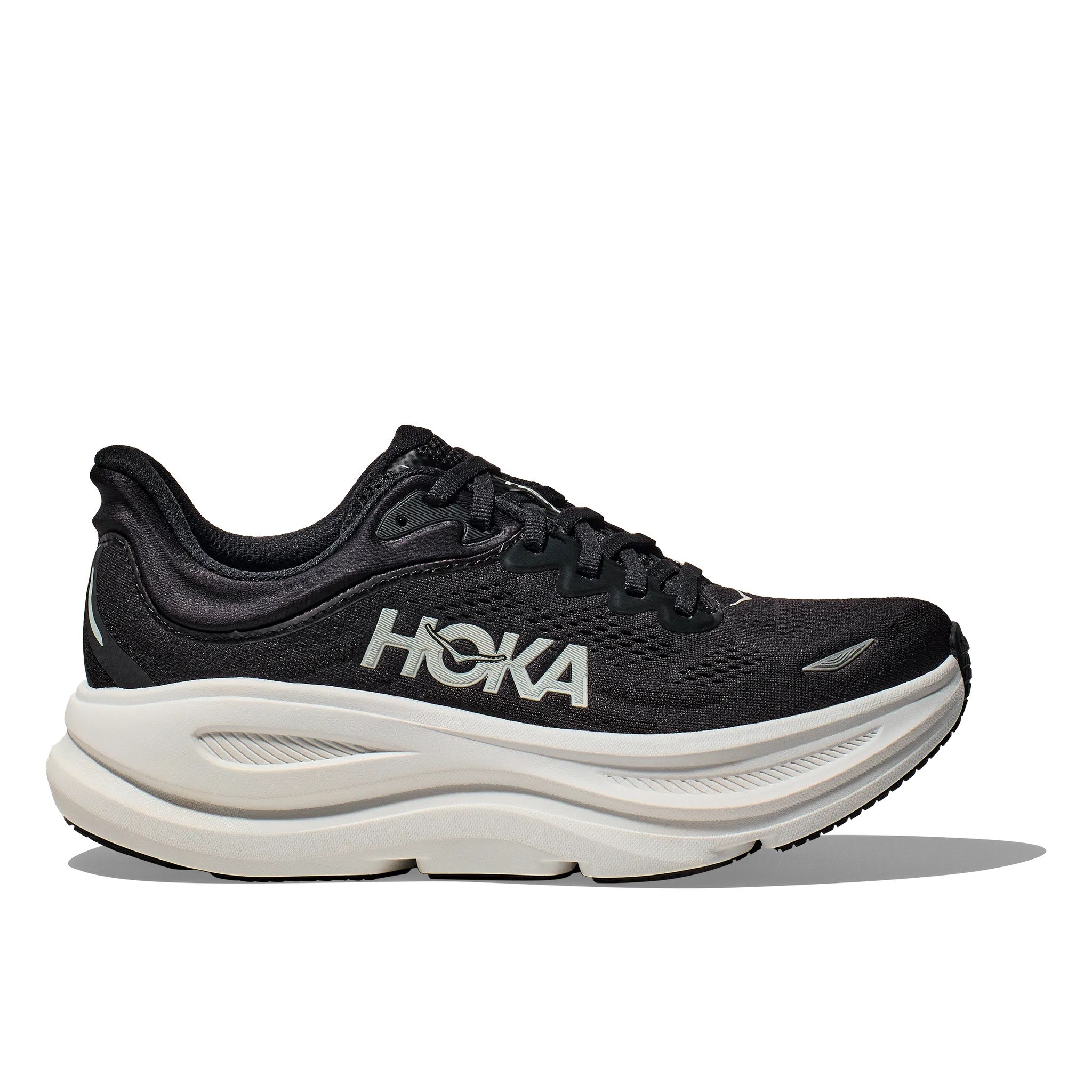 Hoka Bondi 9 Women's Running Shoe - Black / White