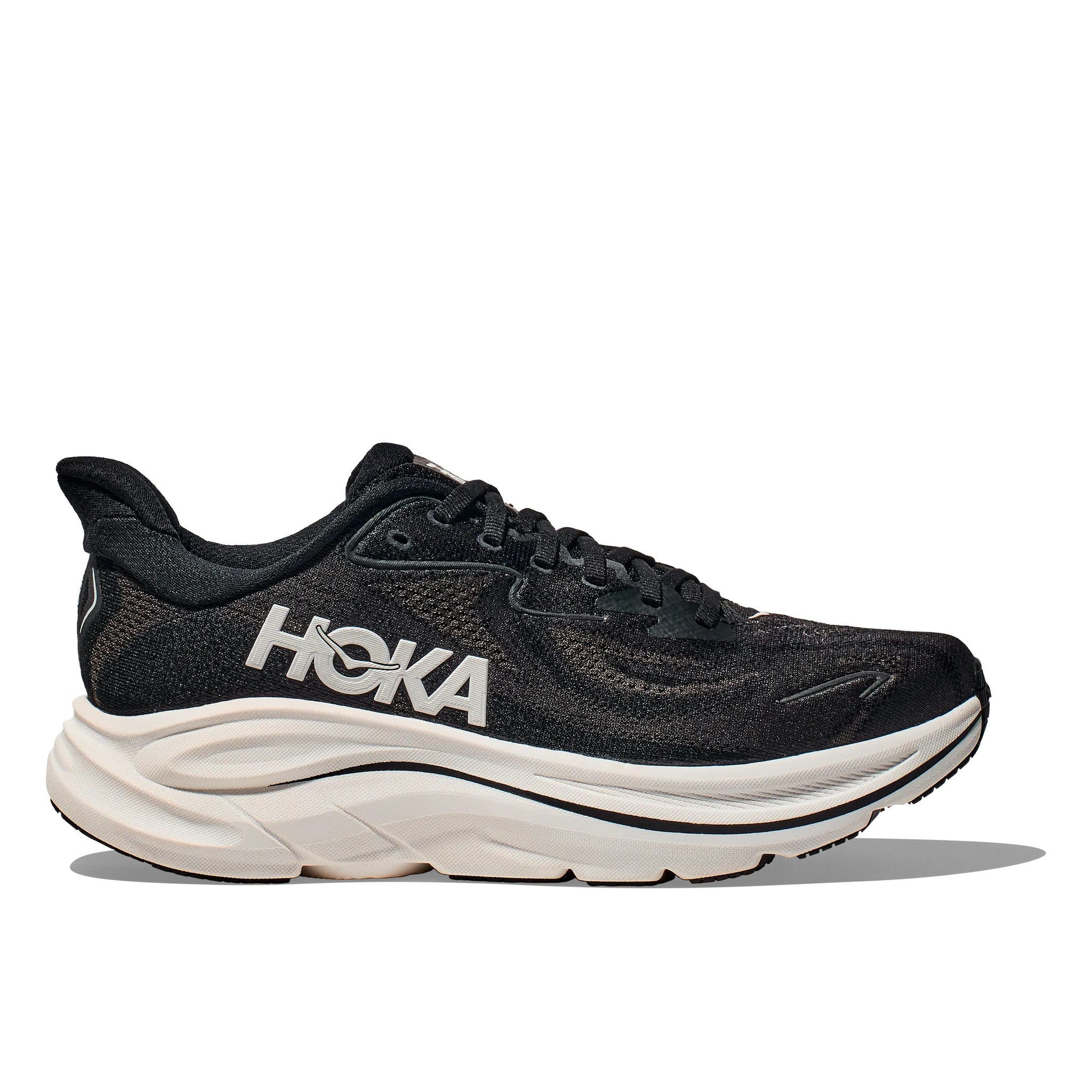 Hoka Clifton 10 Women's Running Shoe - Black/White
