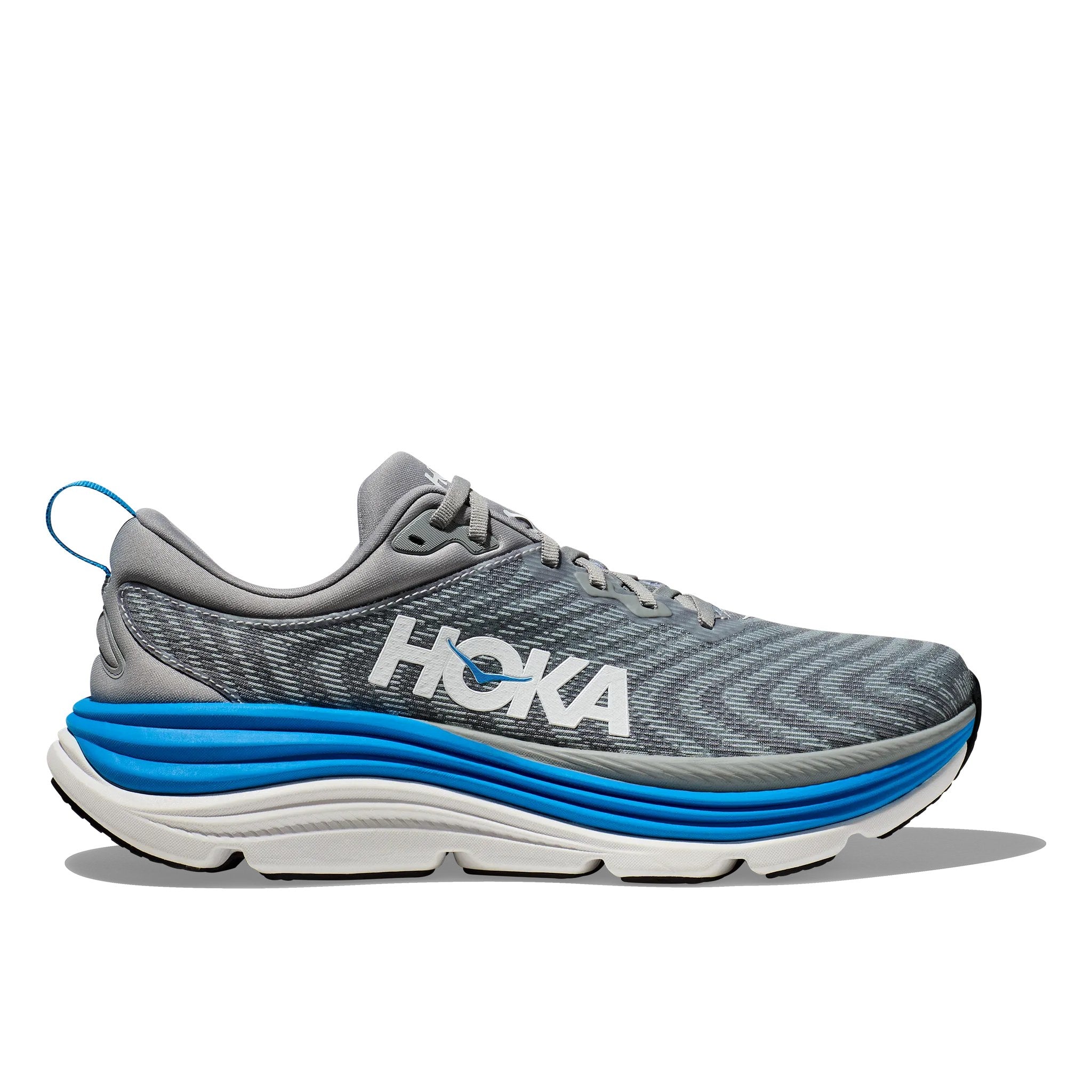 Hoka Gaviota 5 Women's Running Shoe - Limestone/Diva Blue