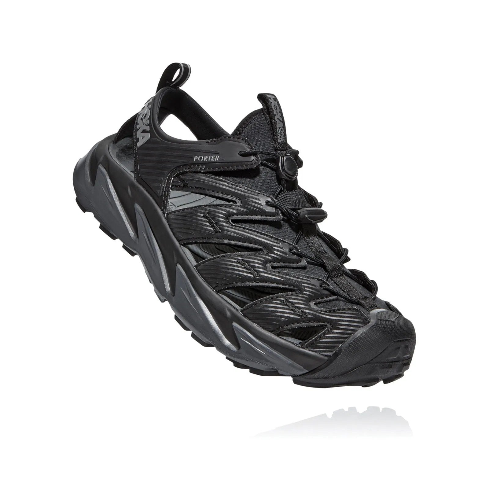 Hoka Hopara Sandal Men's - Black/Dark Shadow