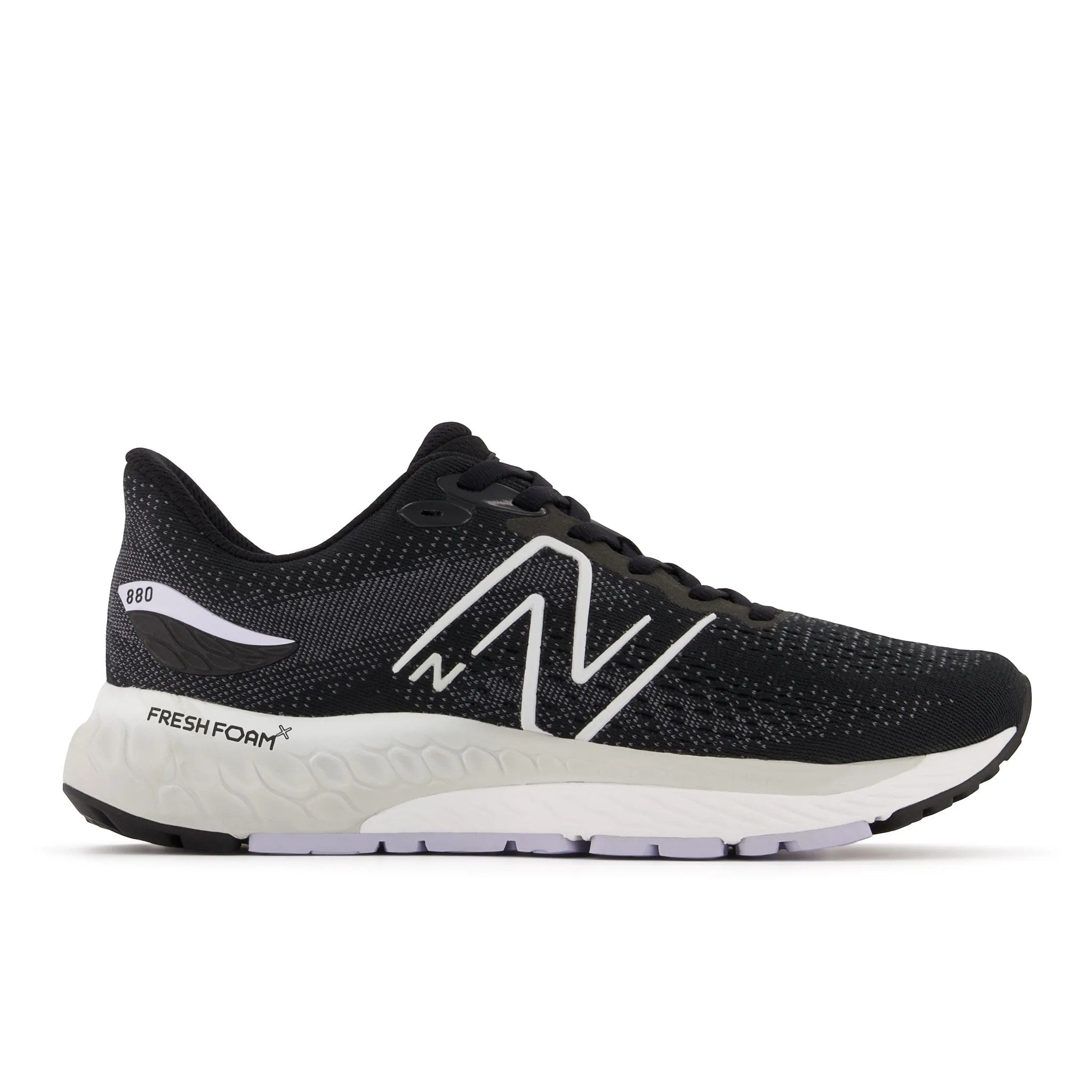 New Balance 880 Running Women's Shoe - Black W/ Violet Haze & Steel