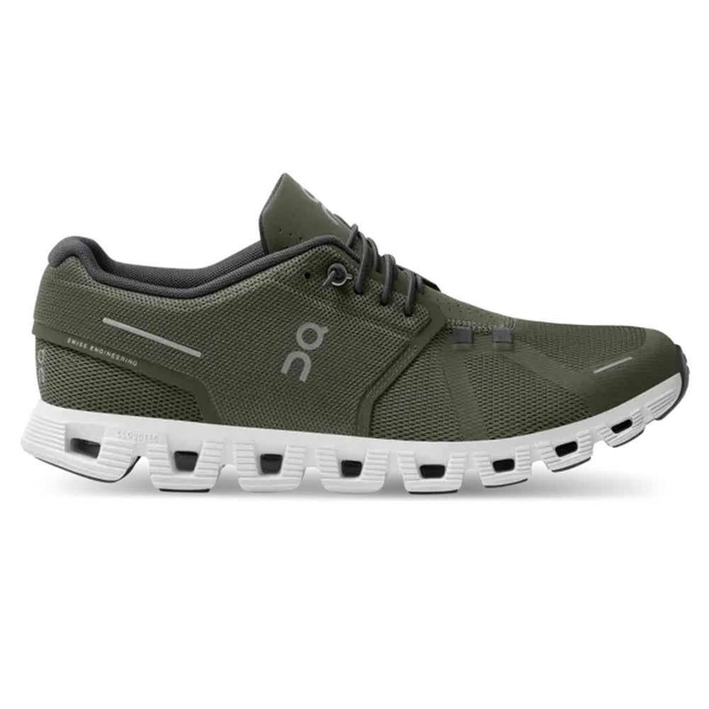 On Cloud 5 Women's Running Shoe - Olive / White
