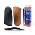 Powerstep Pinnacle Dress 3/4 Orthotic Insole - Brown Leather