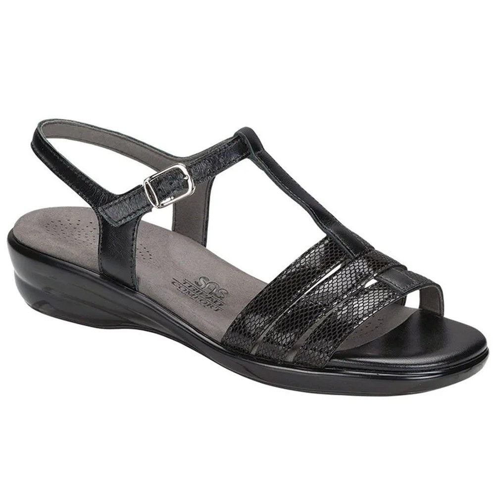 SAS Capri Women's Sandal - Black Snake