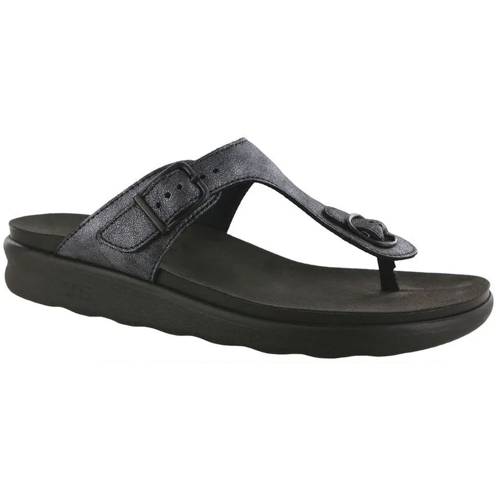 SAS Sanibel T Strap Slid Women's Sandal - Smoke