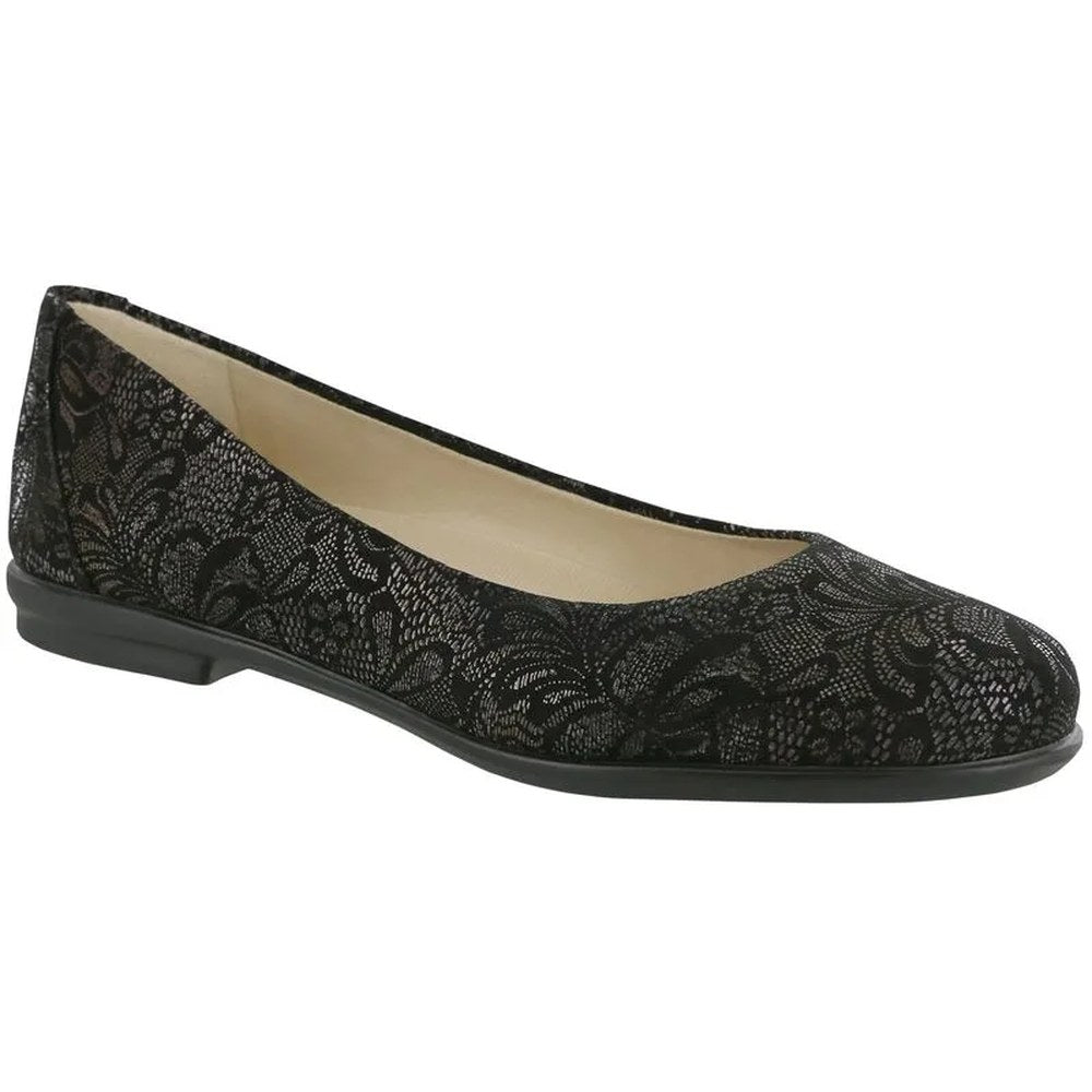 SAS Scenic Slip-On Women's Casual Shoe - Black Lace