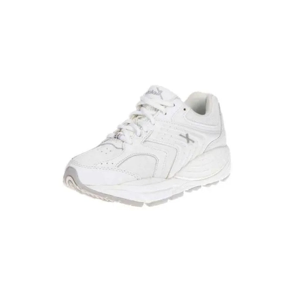 Xelero Matrix Lace Leather Men's Comfort Shoe - White/Lt Grey