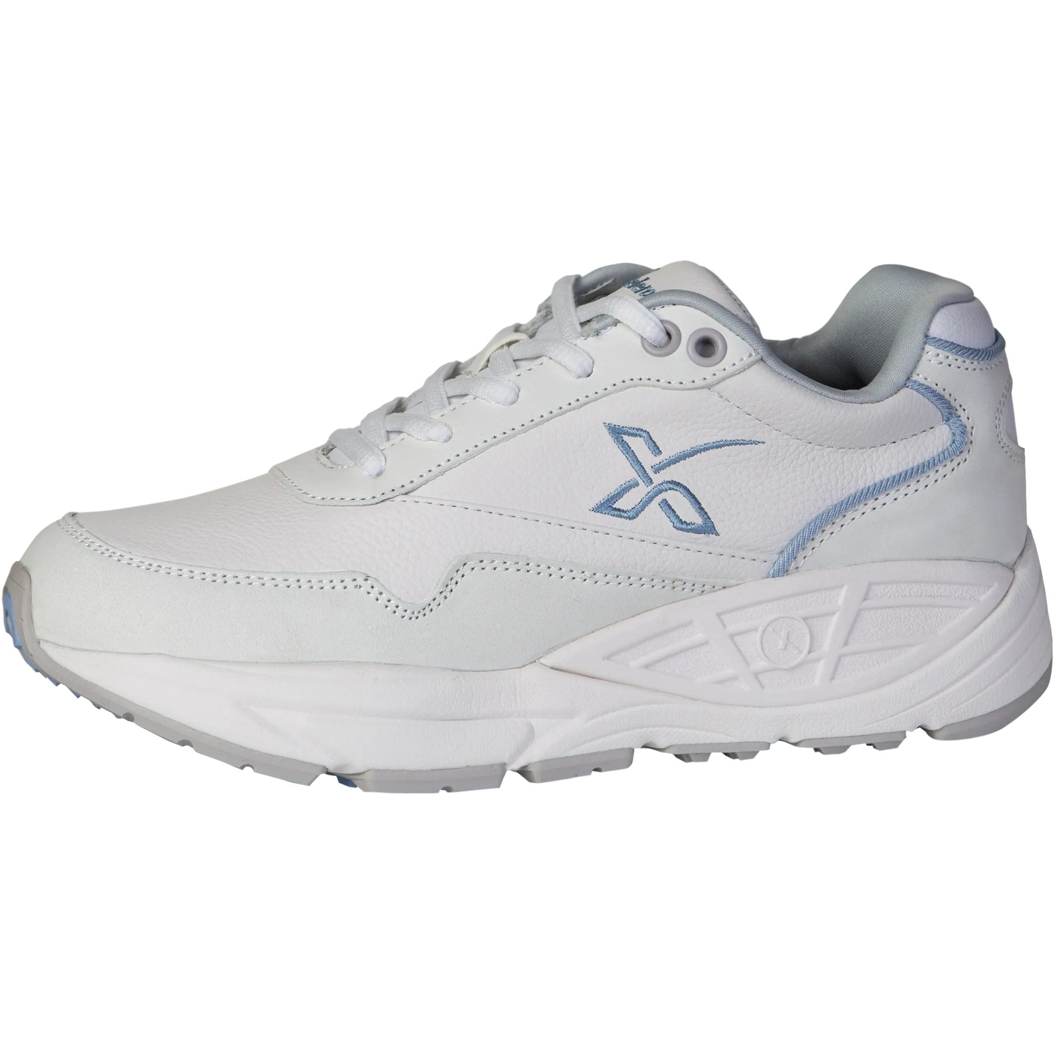 Xelero Matrix Leather Women's Therapeutic Walking Shoe - White/Powder Blue
