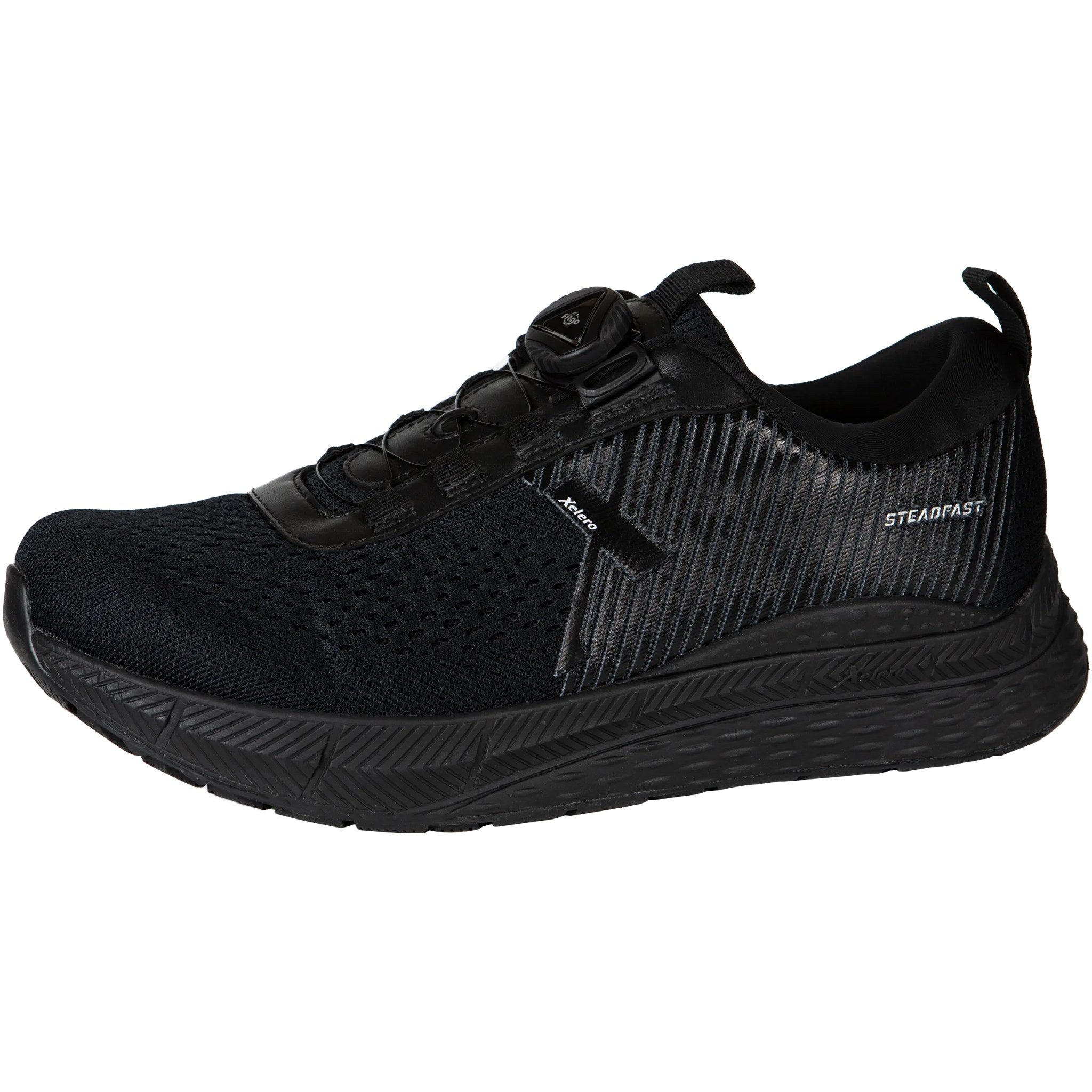 Xelero Steadfast Fitgo Men's Running Shoe - Black